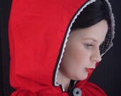Little Red Riding Hood and Wolf Costume Cape for  Halloween  Girl
