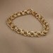 14k Gold CHARM BRACELET / RESERVE for Jennifer Only / Heavy Solid Double link Bracelet/ 1950s