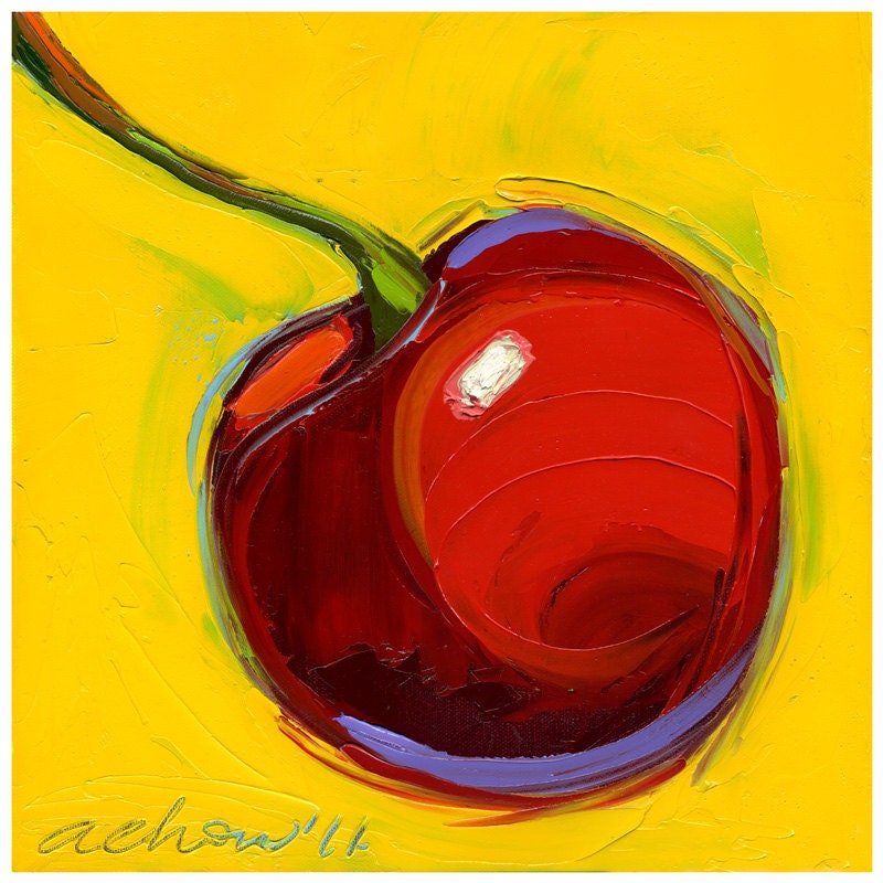 Print-Red Hot Cherry-10X10-Modern Fine Art