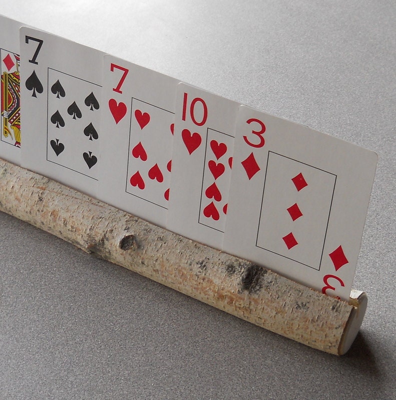 Playing Cards Holder for Children Natural Wooden Birch