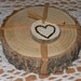 Personalized Rustic Wedding Favors Ash Coasters Hand Stamped and Finished - Set  of 50
