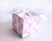 Printable Baby Pink Posh Dots Square Box