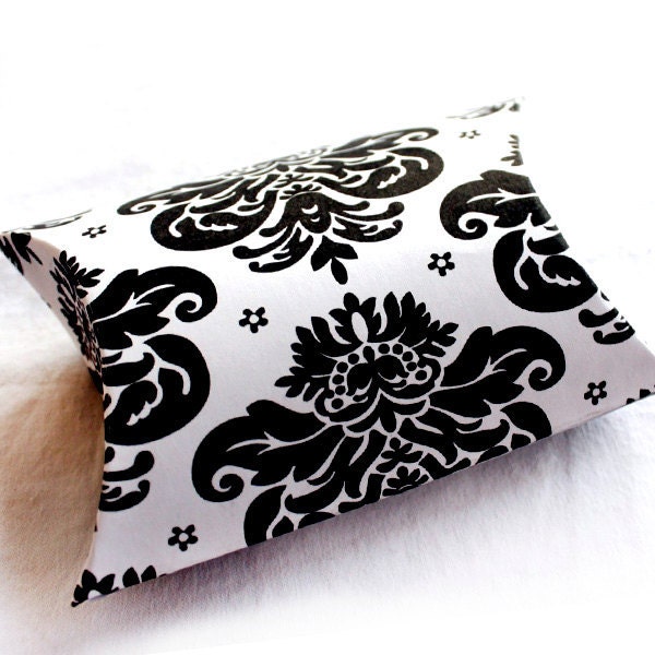 Modern Damask Printable Pillow Box Many Color Options