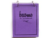 How to Find Your Career Path - Writing Prompt Journal - Become : Me, My Creative Self in Purple Passion