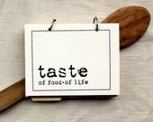 Cook's Journal, Recipe Journal - Taste of Food, Taste of Life in whipped cream