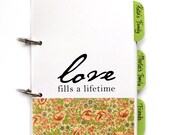 Wedding Card Scrapbook - Love Fills a Lifetime marriage and anniversary album