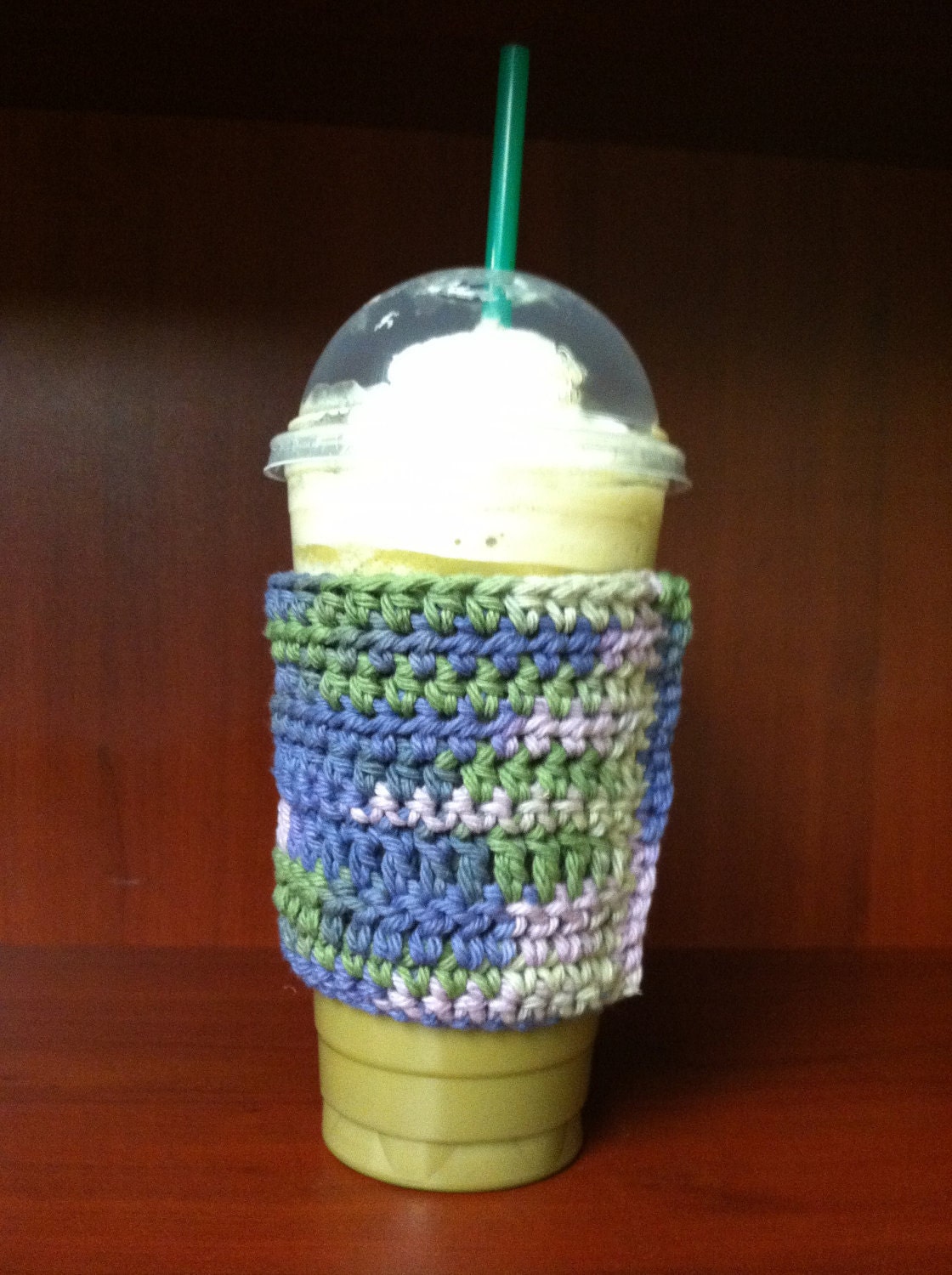 Eco-friendly Frappuccino Crocheted Cozy