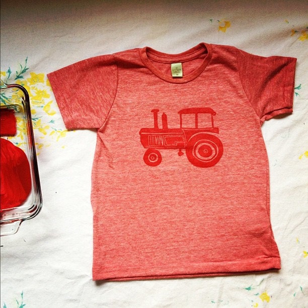Limited Edition Toddler Tees, Tractor design