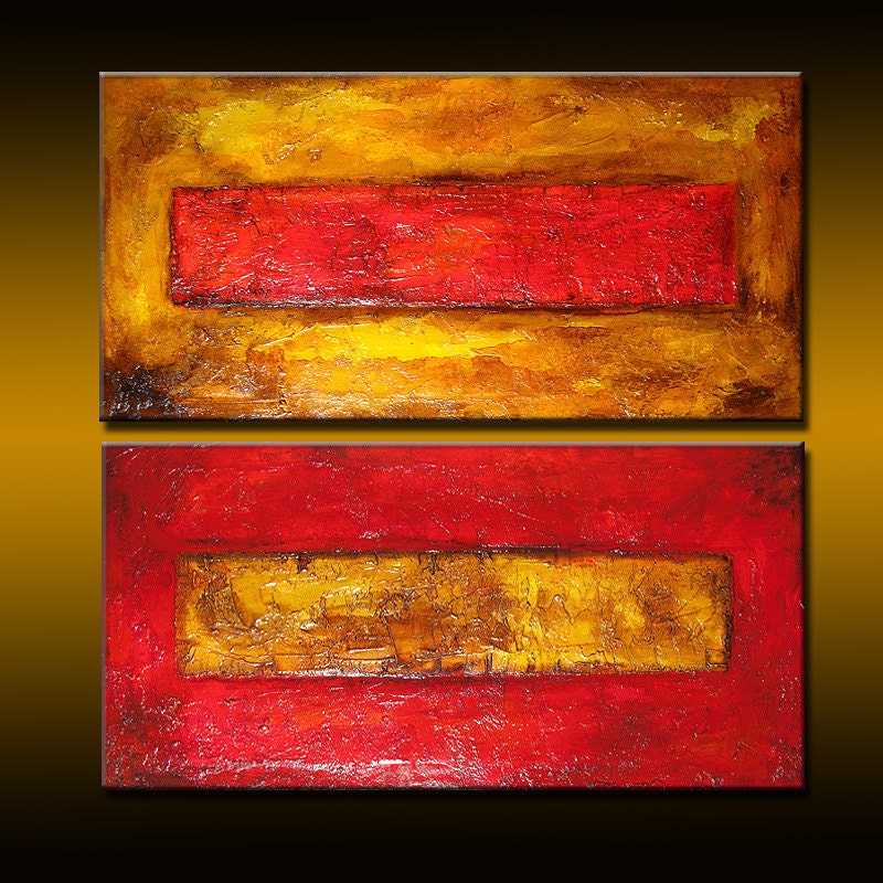 ORIGINAL Abstract Contemporary Fine Modern rich textured Painting by Henry Parsinia Large 36x36
