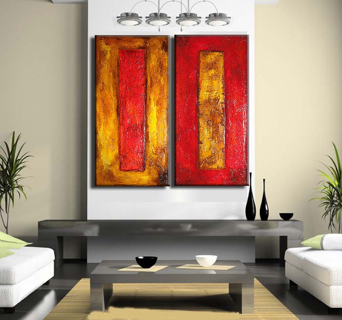 ORIGINAL Abstract Contemporary Fine Modern rich textured Painting by Henry Parsinia Large 36x36