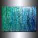 OVERSIZE ORIGINAL abstract Painting, Contemporary Fine Art, Modern Blue, Green Abstract by Henry Parsinia 48X36