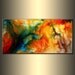 Abstract Painting, Original Abstract painting, Contemporary Modern Fine Art, Colorful Canvas Art, by Henry Parsinia Large 48x24
