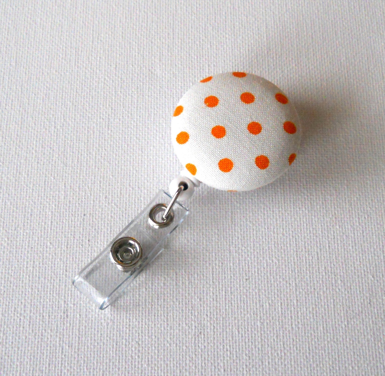 Retractable ID Badge Reel - Name Badge Holder - Fabric Button Badge - Cute ID Badge Reel - RN Badge - Teacher Gift