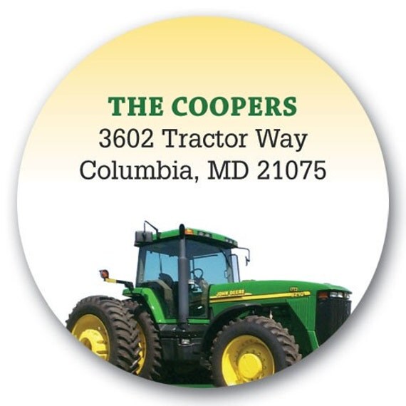 John Deere tractor Custom address labels by Chickabug on Etsy
