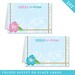 Luau theme party - Personalized DIY printable buffet cards or place cards