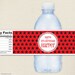 Design it yourself - Stars - Personalized water bottle labels - Choose your own font and colors - Set of 15