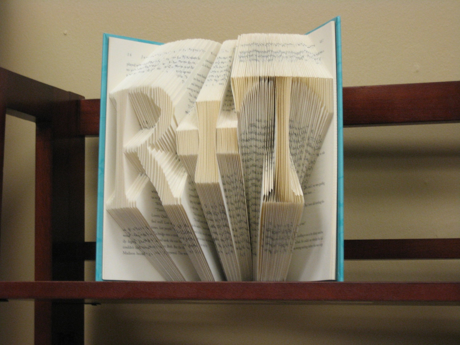Custom Folded Book Art Sculpture - She Plus He - Wedding Gift, Paper First Anniversary, Engagement, Bridal Shower Gift Decor