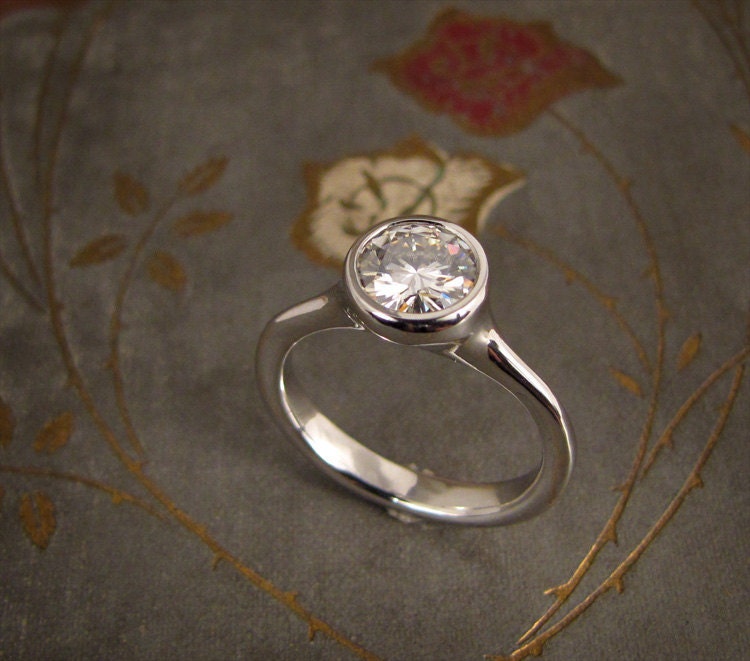 1ct Elegant Solitaire Engagement Ring - Made to Order