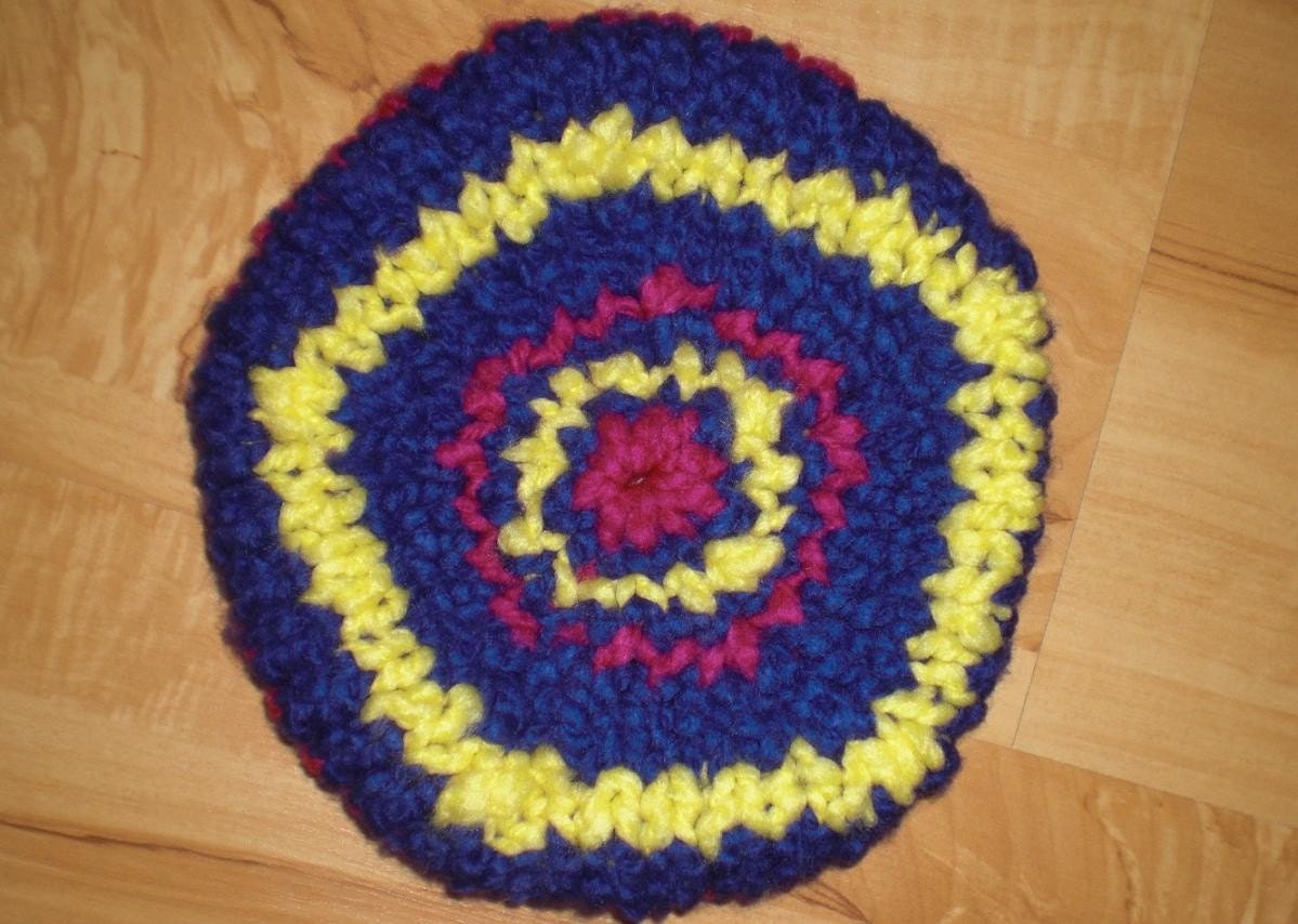 Handknit Beret - It's a Rainbow