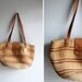 Vintage Twine and Leather Market Tote
