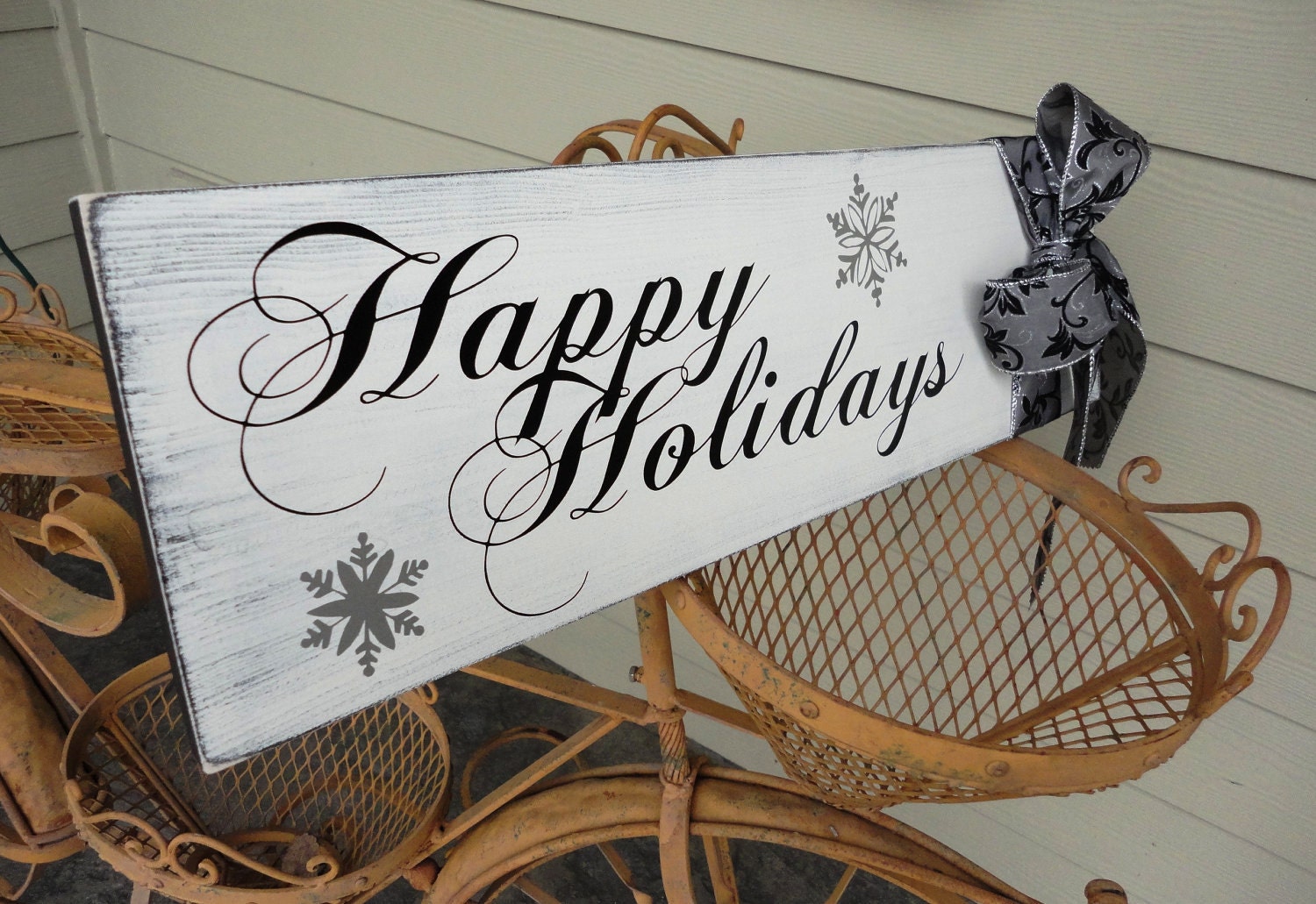 Vintage Holiday Song or Christmas Carol Sign.  Create Your Own Christmas Sign with your own Christmas Song Title and Picture Decoration.