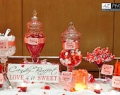 Candy Buffet Sign, Wedding Sign, Wedding Reception Decoration, Candy Bar, Sweets or Dessert Table, Love is So Sweet.
