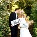 Rustic Photo Props, Thank You Signs, Wedding Signs, Thank You Cards. Vintage White or Ivory, 8 X 16 inches, 2 signs, 1-sided.