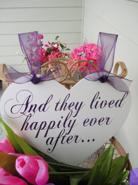 Heart Wedding Sign. You May Now Kiss my Mom, Here Come The Bride, Happily Ever After, Just Married or Thank You. 11 1/2  X 14 1/2 in.