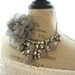 Bridal Bib Necklace, Country chic Statement necklace, Romantic Shabby chic