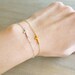 Sideways Cross Bracelet Mini Tiny - Sterling Silver - Celebrity bracelet, Kelly Ripa, Taylor Jacobson, Jennifer Lopez, Easter, Religious