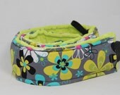Camera Strap DSLR Quick Release Long Hipster Far Out Floral with Minky Back