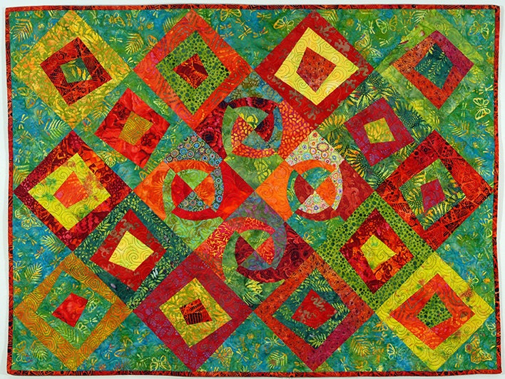 Wall Quilt - Snails in the Garden
