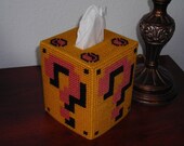 Mario Question Block tissue topper