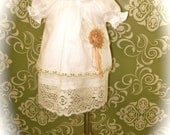 Ava Dress Vintage InspireD ShaBby ChiC n TattereD / Easter / Baptisms / Blessings / Christenings / BirthdaYs / WeddinGs / and More---