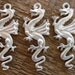3pc - DRAGON Pendant Charm Large Jewelry Casting with Ring Loop - Made In The USA