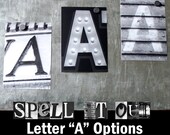 Letter Art Letter A Options by Spell It Out