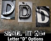 Letter Art Letter D 4x6 Options by Spell It Out