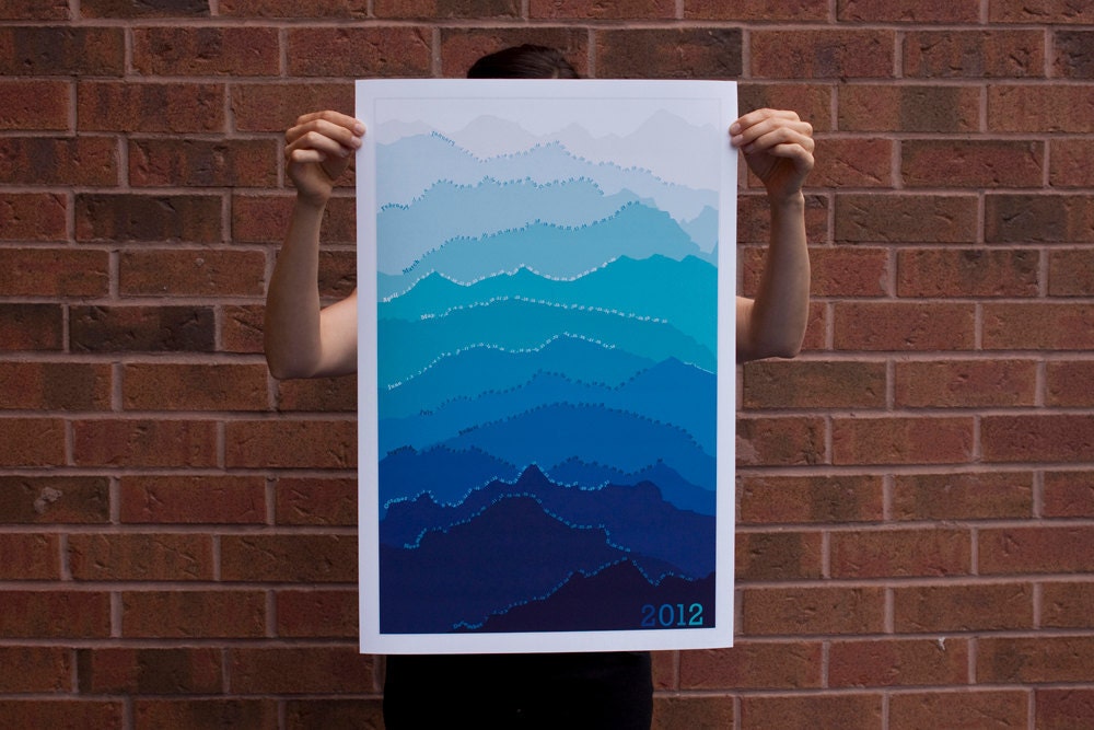 2012 Mountain Calendar (Blue Mist)