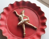 Chalkware Ballerina - Universal Statuary Company - Marked 1950