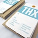 Reserved for ahmissirlian: 20 Aqua Luggage Tag Thank You Cards & Envelopes, Multipurpose Humorous