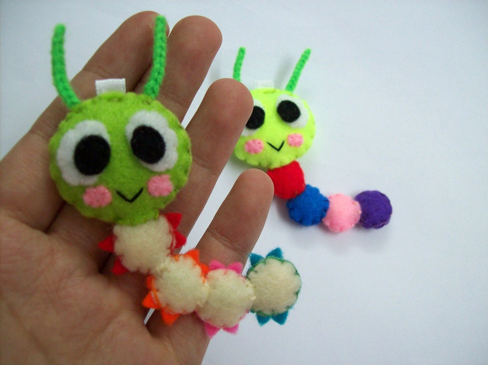Cute Insect Caterpillar Keychain/Phone Charm/Magnet - Cici,Cain