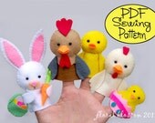 PDF Pattern: Easter Friends Felt Finger Puppets