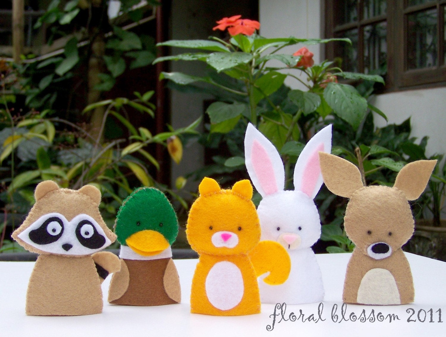 PDF Pattern: Woodland Creatures 02 Felt Finger Puppets