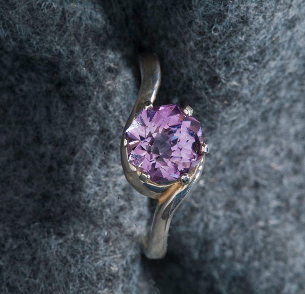 Amethyst Rose Petal 1.78ct Alternative Engagement Ring