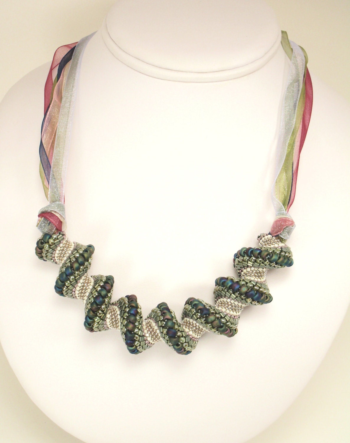 Spiral Dream Beadwoven Necklace