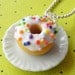Colorful donut pendant