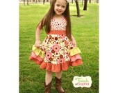 Ruffle Back Dress Indian Summer Size 5