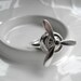 Steampunk Ring, Silver Spinning Propeller on Adjustable Base, Geekery, Novelty Ring, Aviation Jewelry