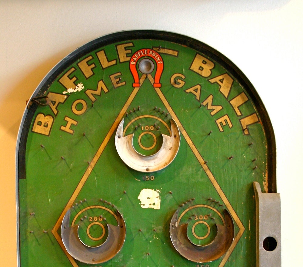 1930's Baffle Ball Game