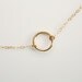 Eternity love necklace - 14K Gold Filled, round hoop circle ring necklace, mom daughter sister necklace, mothers day gifts for wife birthday